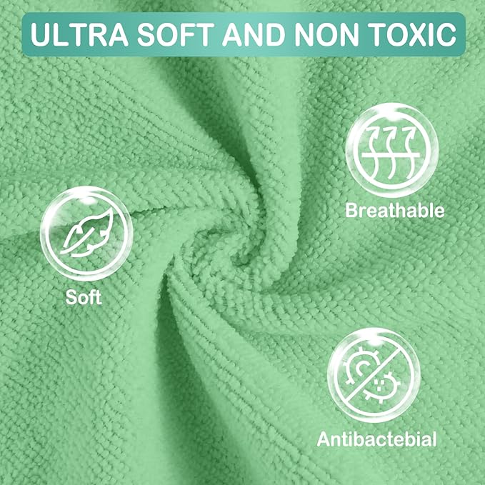 Viviland Baby Washcloths 24 Pack, Toddler Wash Cloths for Bath, Super Soft & Absorbent Bath Towel for Newborn and Infants, Baby Towels Care for Baby's Sensitive Skin