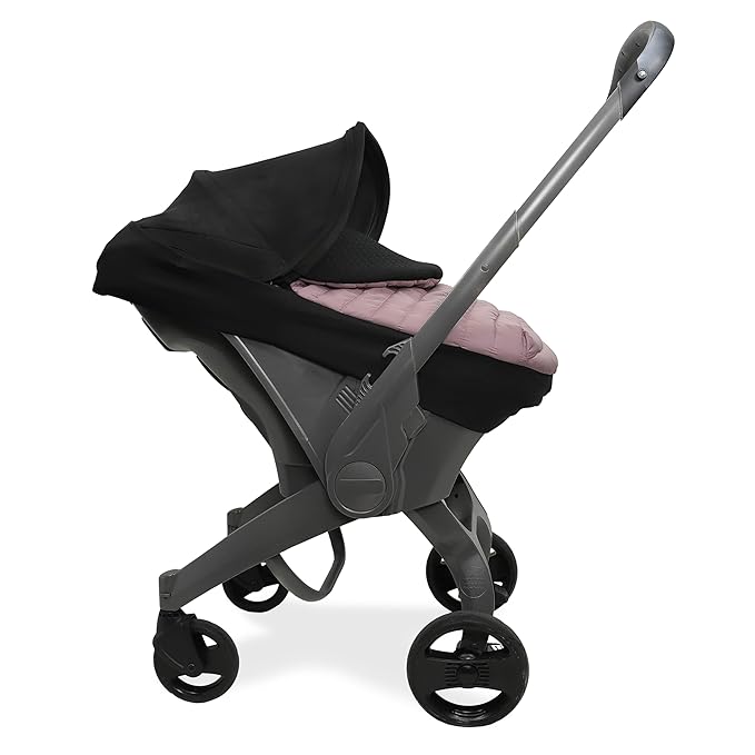 Little Unicorn Winter Car Seat Cover | Premium Insulated Fabric | Universal Fit & Easy to Install | Travel Bag Included (Mauve)