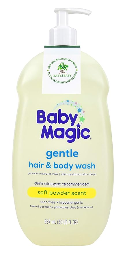 Baby Magic 2 In 1 Baby Wash & Shampoo, Calendula & Coconut, Calendula Oil & Coconut Oil, 30 Fl Oz