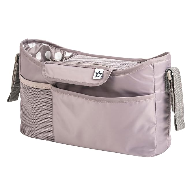 Tiny Twinkle Universal Stroller Organizer with Adjustable Strap - Waterproof Stroller Caddy Fits Baby Jogger, Nuna, Graco, Donna and Bugaboo Strollers (Luna?