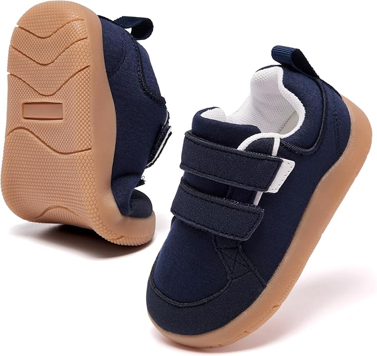 MORENDL Boys & Girls Walking Shoes 0-4 Years Baby Wide Toe Box Barefoot Shoes Toddler Sneakers