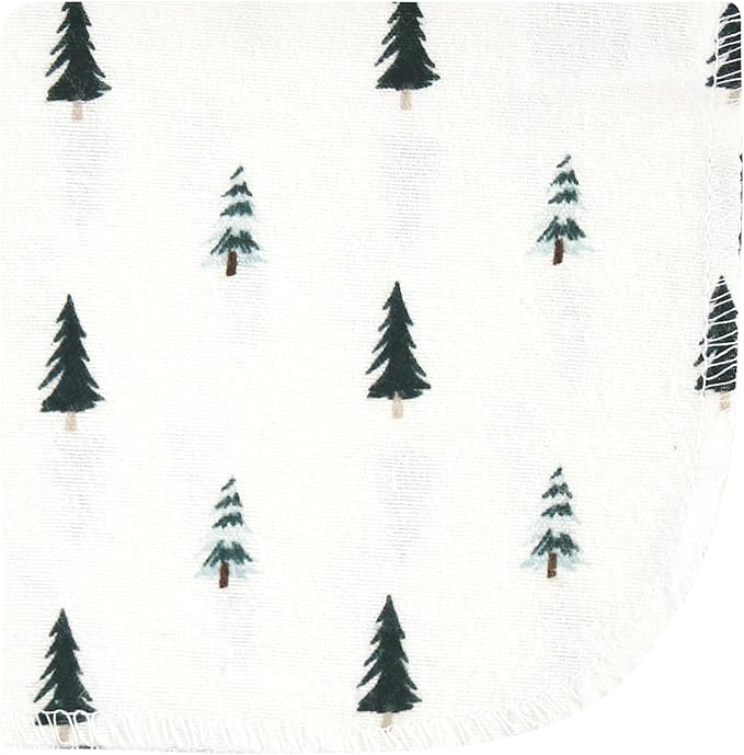 Hudson Baby Unisex Baby Flannel Washcloths, Boy Woodland Pals 12Pk, One Size
