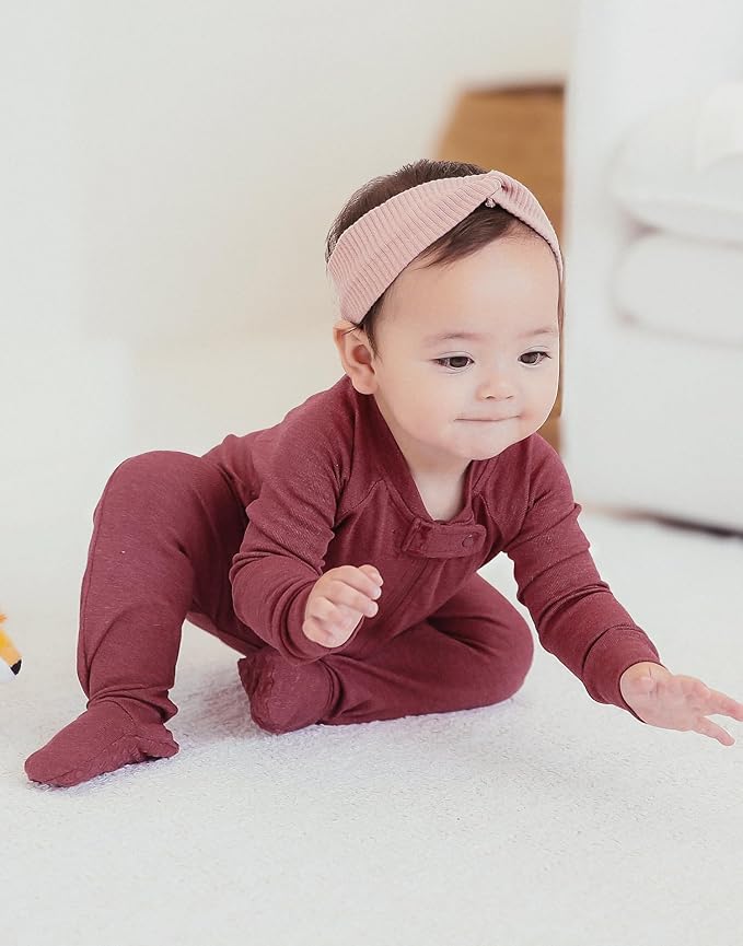 VAENAIT BABY Infant Toddler Boys Girls Modal Cotton Footed Pajamas One-Piece Romper Sleep and Play 0M-2T