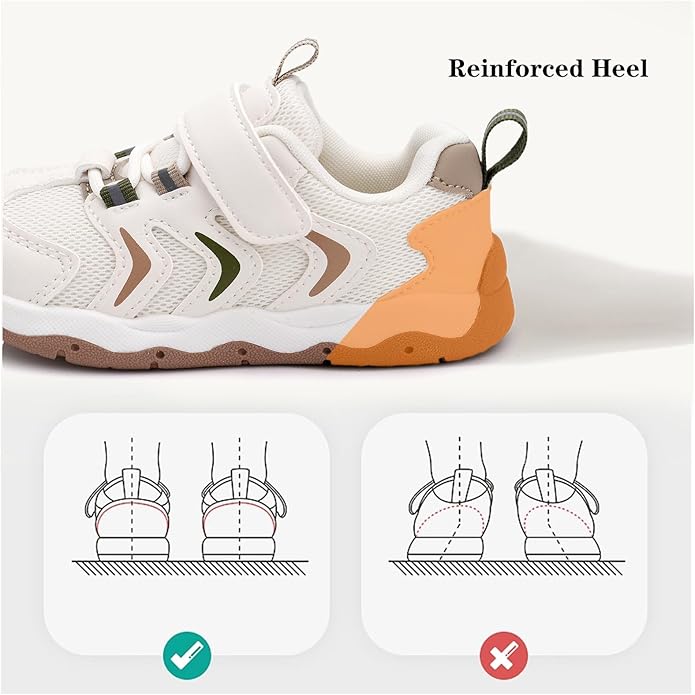 Baby Boy Girl First Walking Shoes Wide Toe Toddler Sneakers Breathable Non Slip Infant Barefoot Shoes 6 12 18 24 Months