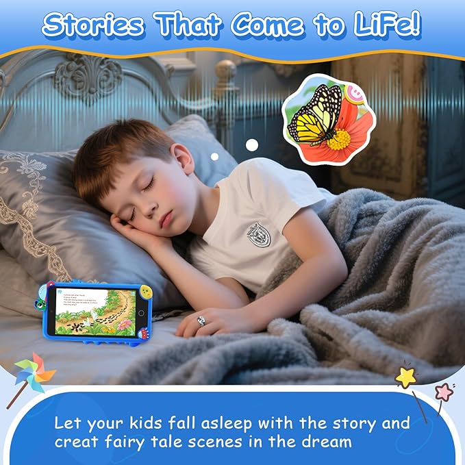 Minibear Kids Toy Smartphone, 3.97" Dual Camera Phone for Toddler, Learning Toys Play Phone with Games Music Player No WiFi for Girls Boys Age 3-12 Christmas Birthday Gifts with 32g SD Card