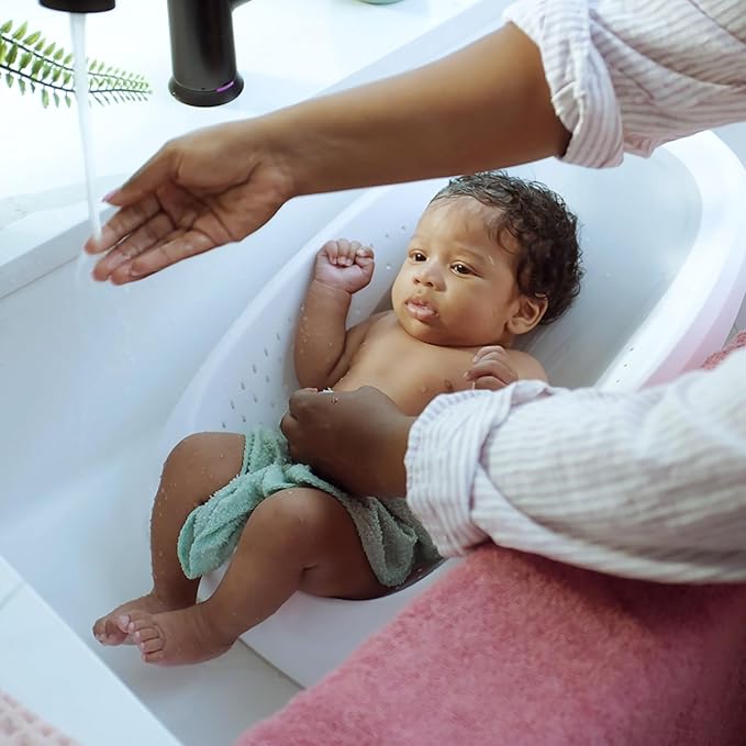 Ingenuity Easy Rinse Bather Baby Bath Seat, Non-Slip Soft Support, 0-6 Months, Up to 20 lbs