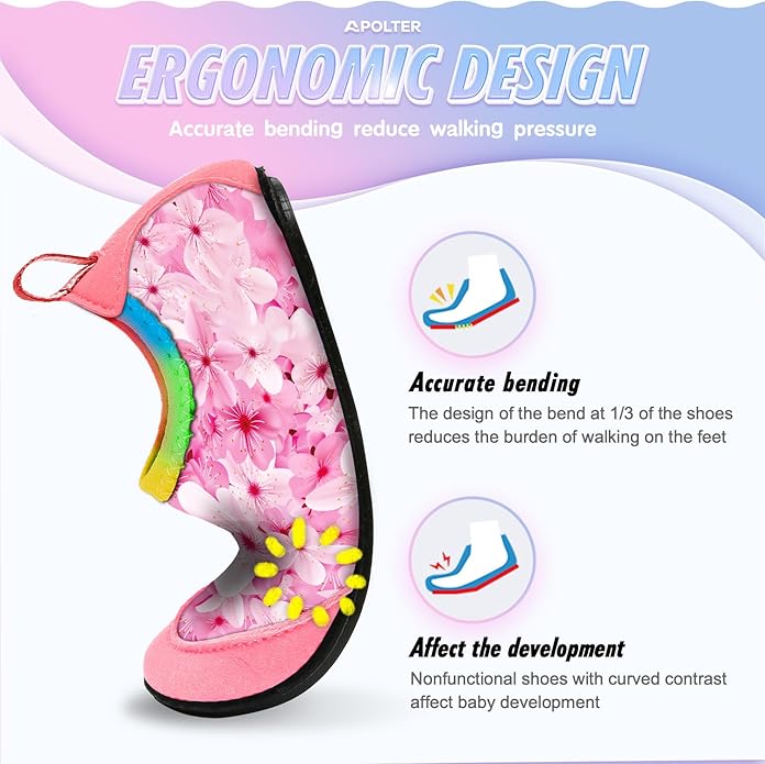Baby Boys and Girls Swim Water Shoes Barefoot Aqua Socks Non-Slip for Beach Pool Toddler Kids