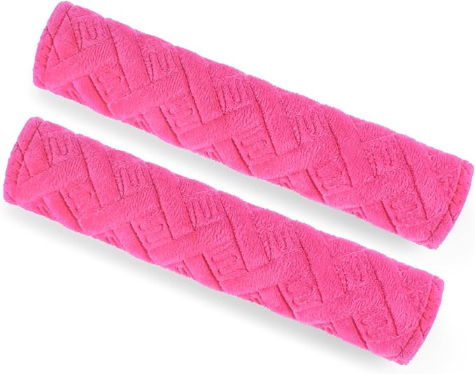 surpassme Car Seat Belt Pads Covers, 2PCS Seat Belt Shoulder Strap Covers Protector to Release Stress to Your Neck and Shoulder for a Safety Driving(Pink)