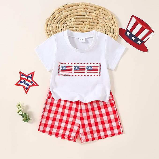 Yvowming 0-4T Toddler Baby Boy Clothes Kids Summer Truck Print T Shirt Short Set with Pockets