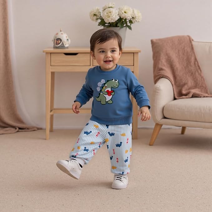Infant Baby Boy Fall Clothes Set Funny Letter Sweatshirt Pant Outfit Toddler Winter Clothes 6 12 18 Months 2T 3T
