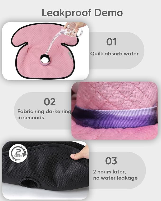 2 Pack Baby Potty Training Car Seat Protector, Waterproof Car Seat Liner for Potty Training Toilet, Baby Infant Toddler Piddle Pad Fits for Carseat, Stroller, Highchair - 2 Pack, Pink