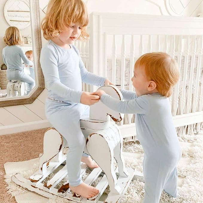 Bellabu Bear Convertible Footies for Baby Boys & Baby Girls, Family Matching Pajamas, Rayon from Bamboo