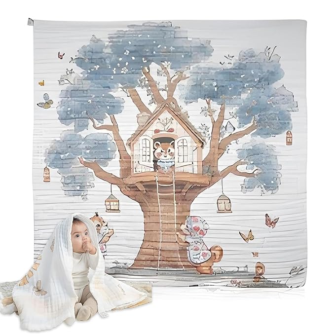 Baby Bath Towels, Super Soft Cotton Receiving Blanket for Baby's Delicate Skin,Swaddle Blanket for Newborns Toddlers Boy Girl,Baby Registry as Shower