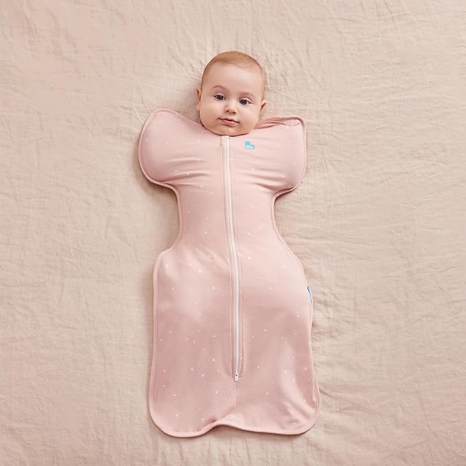 Love to Dream Swaddle UP, Baby Sleep Sack, Self-Soothing Swaddles for Newborns, Snug Fit Helps Calm Startle Reflex, New Born Essentials for Baby, 1.0 TOG, 13-19 lbs, Powder Pink Twinkle
