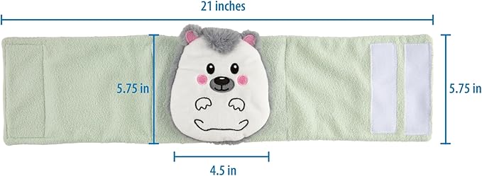 Dr. Brown's Infant Gripebelt Heated Belly Band, Soothe Baby's Tummy with Gentle Warmth and Compression, Hedgehog, 0m+