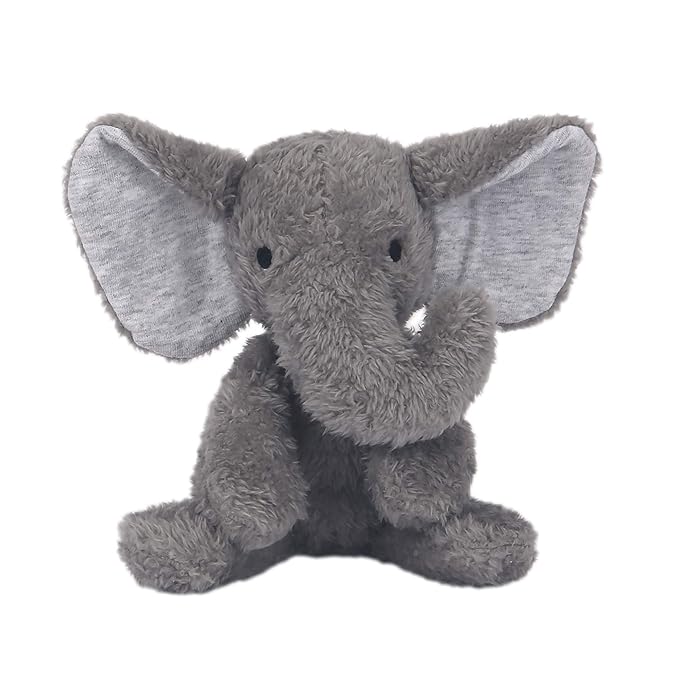 Lambs & Ivy 5 Piece Gray/White Plush Infant/Newborn Baby Gift Bag w/Swaddle