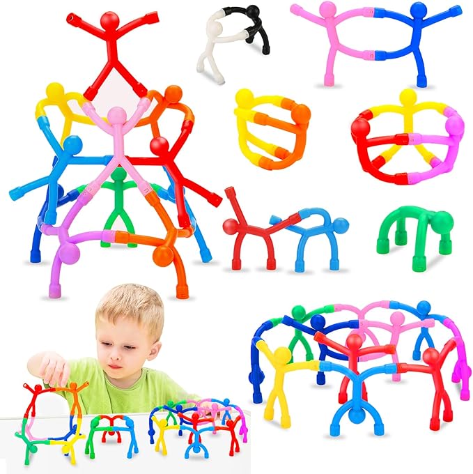 36Pcs Magnetic-People-Magnet-Men: Magnetic Travel Toys for Kids, Creative, Portable and Educational, Funny Magnets for Kids, Small Toys for Classroom Prizes, Easter Egg Stuffers, Office