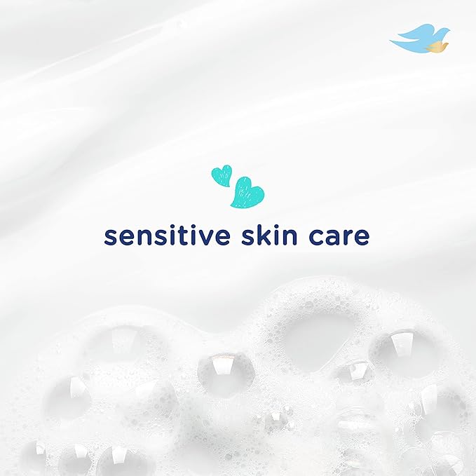 Baby Dove Sensitive Skin Care Baby Wash Fragrance Free Moisture For Baby Bath Time Fragrance Free and Hypoallergenic, Washes Away Bacteria 34 oz (Pack of 1)