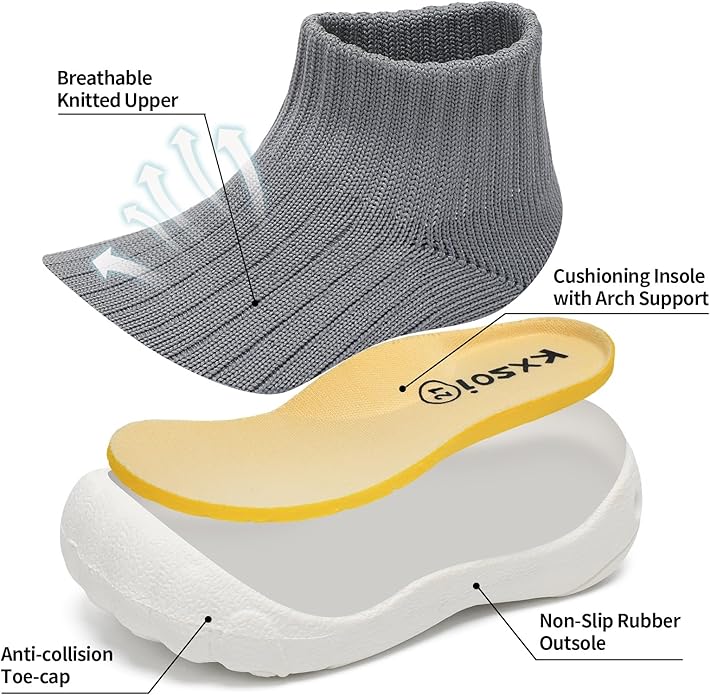 Baby Sock Shoes Breathable First Walking Shoes for Baby Girl Boy 6-24 Months Ultra-Light Infant Slippers Toddler Sneakers