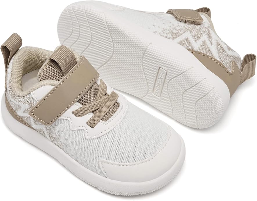 MORENDL Wide Toddler Shoes Baby Walking Shoes Boys & Girls Barefoot Sneakers Zero Drop Comfort Tennis Running Outdoor Activities