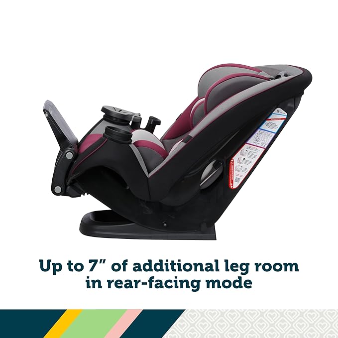 Safety 1st Grow and Go Extend ‘n Ride LX All-in-One Convertible Car Seat, Winehouse