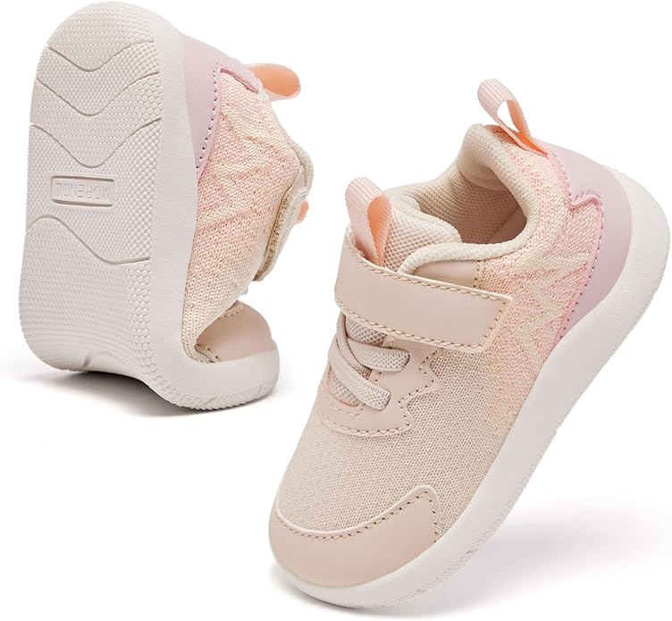 MORENDL Wide Toddler Shoes Baby Walking Shoes Boys & Girls Barefoot Sneakers Zero Drop Comfort Tennis Running Outdoor Activities