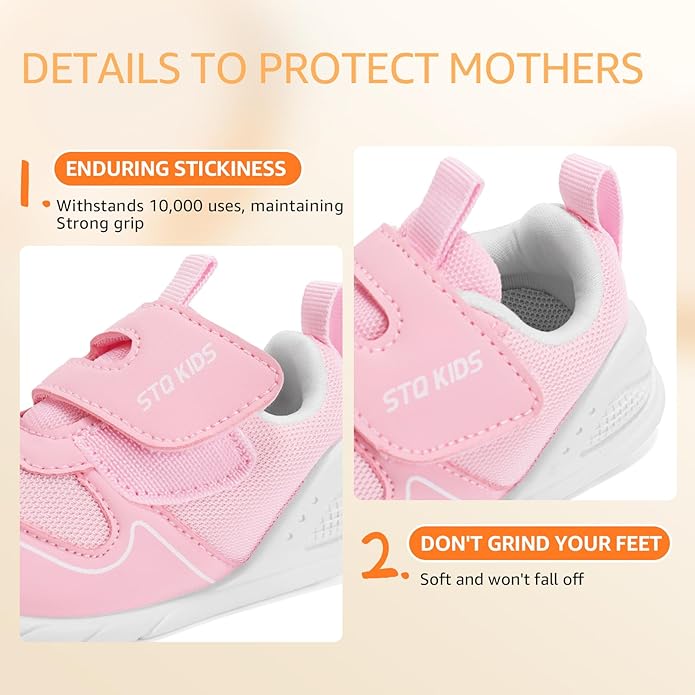 Baby Barefoot First Walking Shoes with Wide Toe Box Orthopedic Toddler Shoes for 6 12 18 24 Months