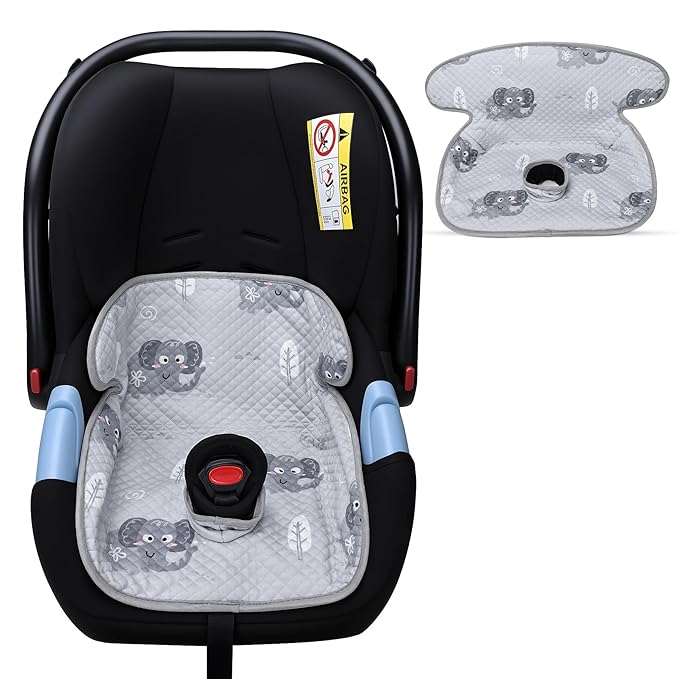 Piddle Pad, Car Seat Potty Training Protector, Baby Waterproof Car Seat Cover with Anti-Slip Backing, Machine Washable Liner for Toddler Carseat, Stroller (Gray)