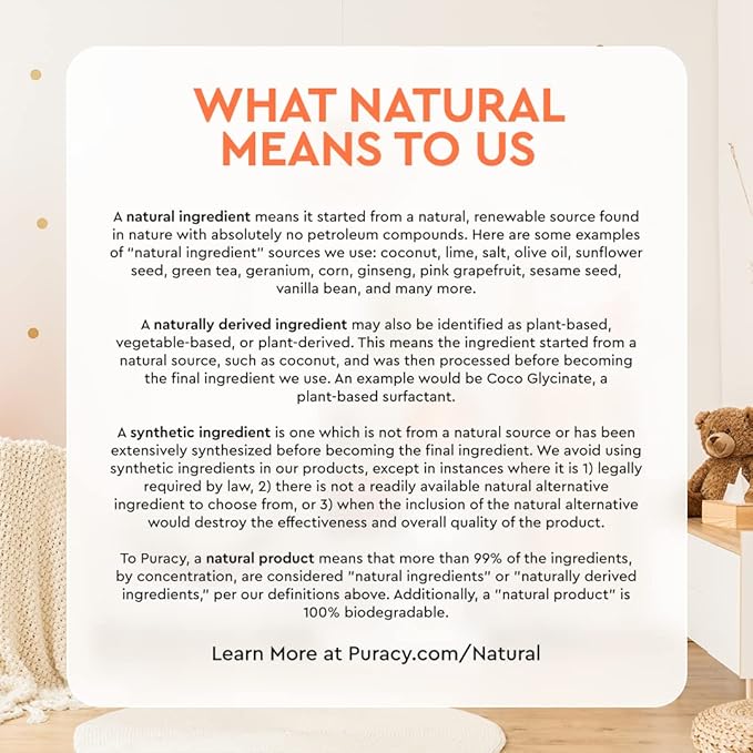 Puracy Organic Baby Lotion, Organic Eczema Moisturizer for Infants and Newborns, Natural Kids Body Lotion for Sensitive Skin, Gentle Calming Lavender & Grapefruit Essential Oils, 8 Ounce