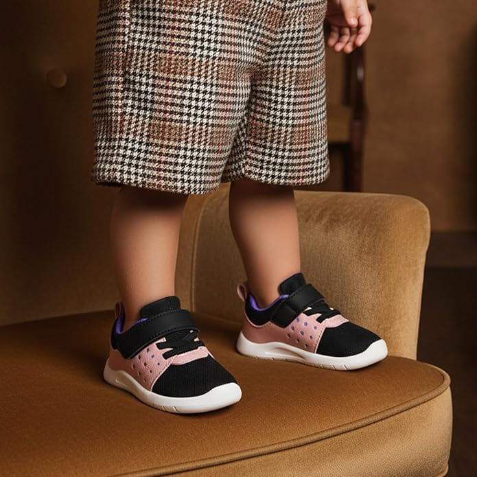 MORENDL Toddler Baby Shoes 0-4 Years Boy Girl Lightweight Breathable Non-Slip Sports Sneakers Running Walking Tennis Barefoot Shoes