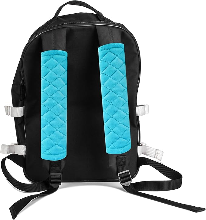 Amooca Soft Auto Seat Belt Cover Seatbelt Shoulder Pad Cushions 2 PCS for a More Comfortable Driving Universal Fit for All Cars and Backpack Blue