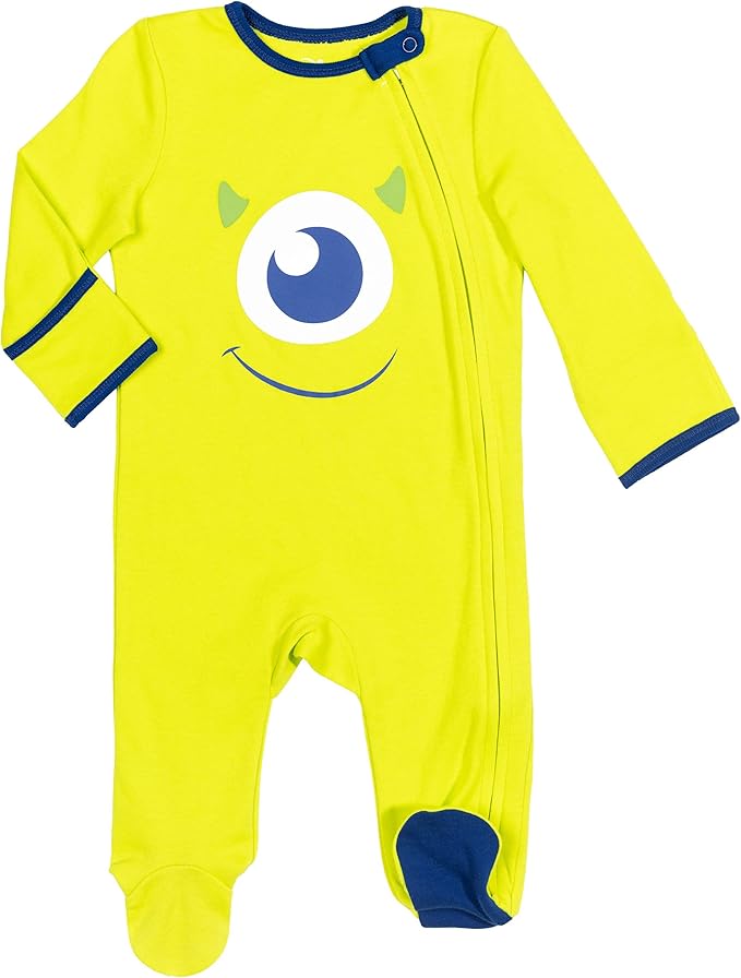 Disney Winnie the Pooh,Lion King,Pixar Monsters Inc. Baby Sleep N' Play Coverall Bib Blanket and Burp Cloth 4 Piece Set