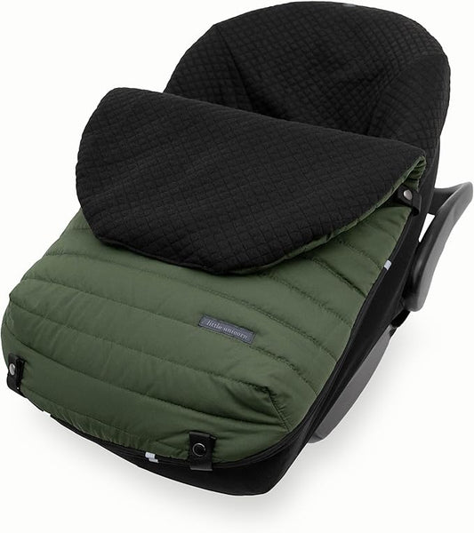Little Unicorn Infant Car Seat Footmuff – Weather-Resistant Baby Bunting Bag with Magnetic Closure, Non-Slip Backing & Open Harness Design – Universal Fit Winter Cover for Baby Car Seat & Stroller