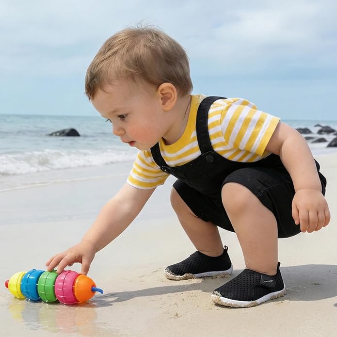 JIASUQI Baby Boys Girls Barefoot Swim Pool Water Shoes Beach Walking Sandals Athletic Sneakers
