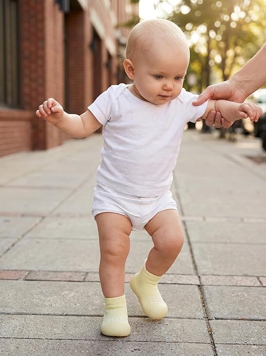 Baby Sock Shoes Toddler Walking Shoes Infant Non-Slip Slippers with Soft Rubber Sole Baby Boys Girls Sneakers