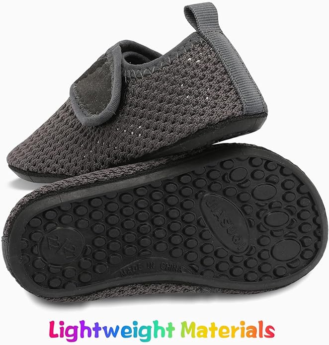 JIASUQI Baby Boys and Girls Barefoot Swim Water Skin Shoes Aqua Socks for Beach Swim Pool
