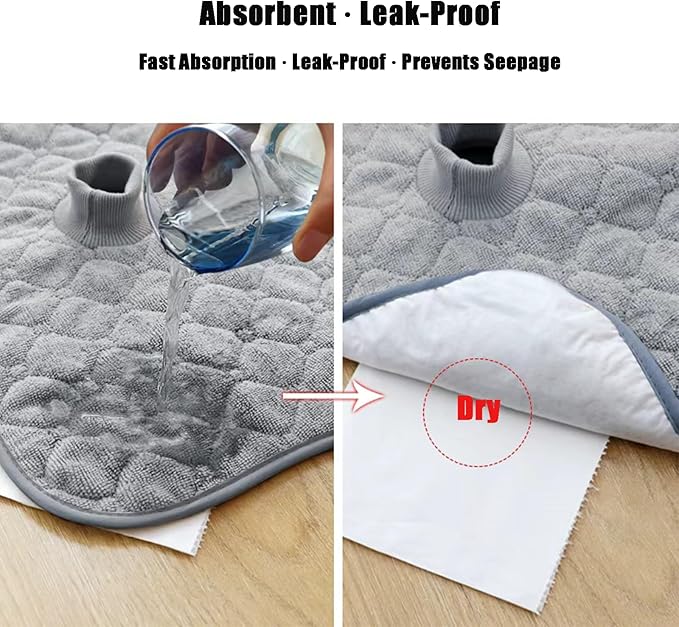PandaEar 2 Pack Infant Car Seat Protector for Potty Training, Waterproof Piddle Pads Cover Car Seat & Stroller Protector for Babies & Toddlers, Machine Washable, Non-Slip Backing