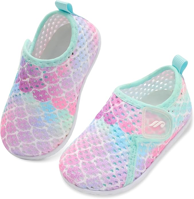 JIASUQI Baby Boys Girls Barefoot Swim Pool Water Shoes Beach Walking Sandals Athletic Sneakers