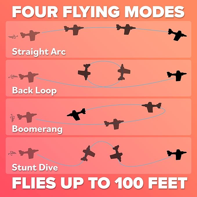 Airplane Toy Foam Airplanes for Kids - Best Easter Stuffers for Boys & Girls - Easy Throwing Air Planes - Gift Idea Toy Games - Styrofoam Plane Glider - Great Gifts for Ages 4 5 6 7 8 9+ Year Old