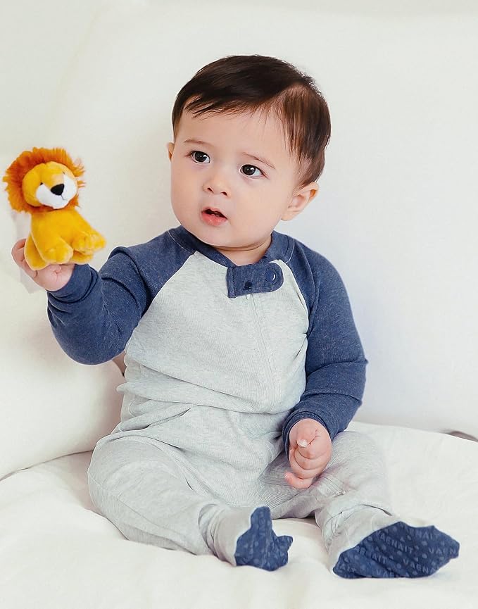 VAENAIT BABY Infant Toddler Boys Girls Modal Cotton Footed Pajamas One-Piece Romper Sleep and Play 0M-2T
