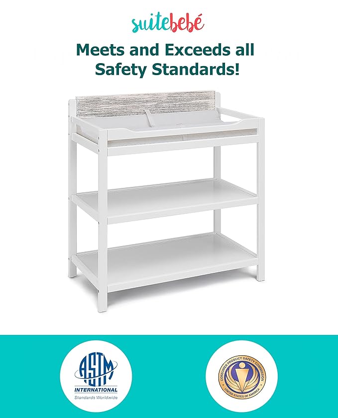 Suite Bebe Hayes Changing Table, White/Natural
