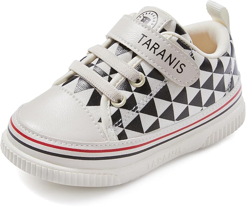 TARANIS Baby Squeaky Shoes Walking Sneakers with On/Off Squeaker Switch Non-Slip First Walkers Soft Rubber Toe Breathable Mesh