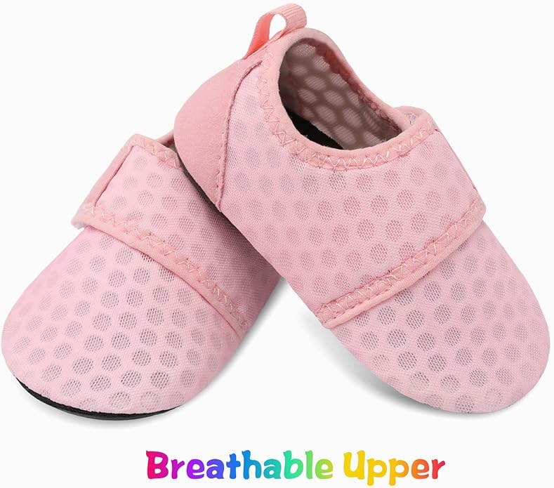 JIASUQI Baby Boys and Girls Barefoot Swim Water Skin Shoes Aqua Socks for Beach Swim Pool