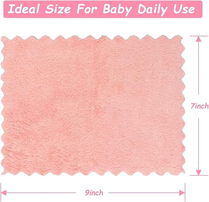 Orighty Baby Washcloths 24-Pack (7''x9''), Microfiber Coral Fleece Baby Towels, Super Soft and Absorbent Wash Cloths for Newborns, Infants and Toddlers, Gentle on Delicate Skin for Face Hands and Body