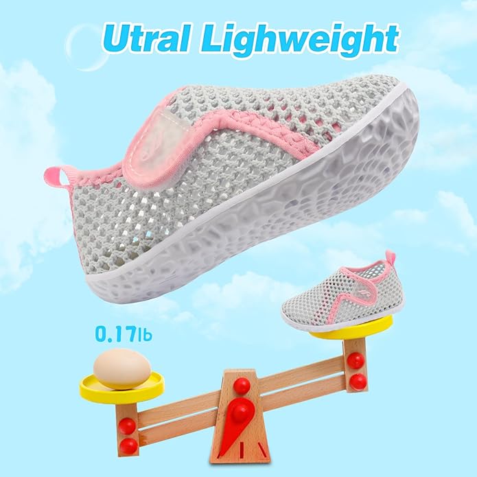 JIASUQI Baby Boys Girls Barefoot Swim Pool Water Shoes Beach Walking Sandals Athletic Sneakers