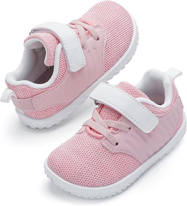 HIITAVE Toddler Sneakers Lightweight Boys Girls Barefoot Shoes for Walking Running Tennis Playing