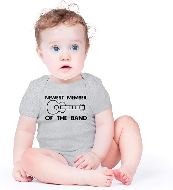 AW Fashions New Member Of The Band Baby Bodysuit Funny Family Newborn Outfit for Boys or Girls Clothing