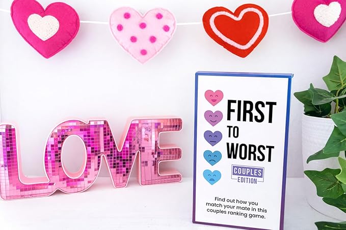 First to Worst Party Game – Couples Connection | Adult Relationship Card Game for Date Nights | Funny Ranking & Guessing Board Game for Friends, Valentine’s Day, & Gift Ideas