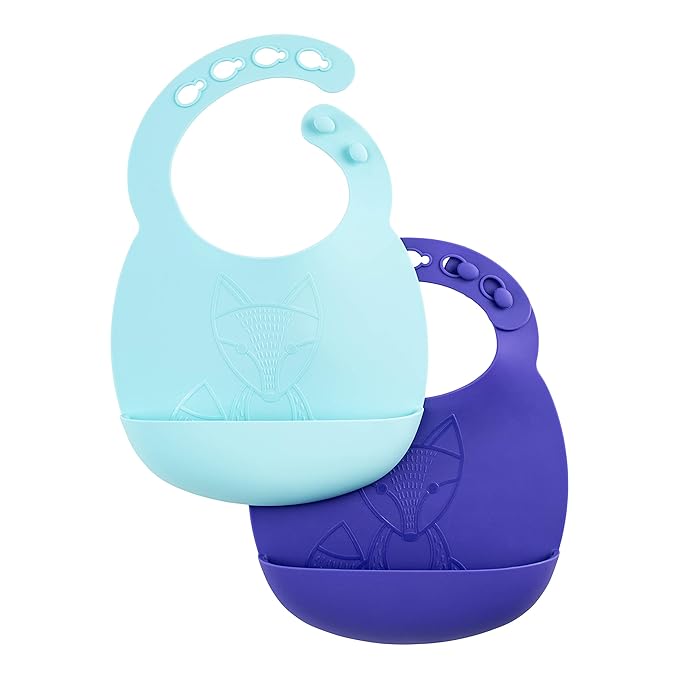 Dr. Brown's Silcone Baby Bib, 2 Pack