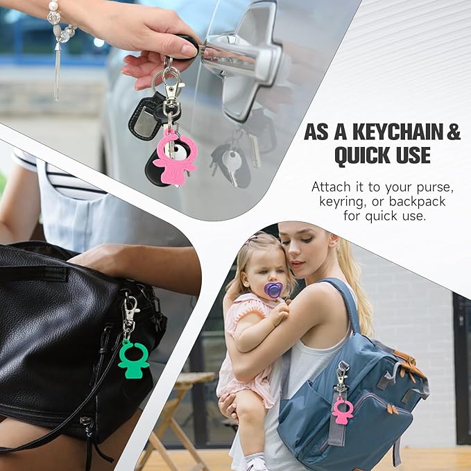 MORLIKE LIVING Silicone Buckle Release Tool, Unbuckle Assistant, Easy Buckle Release Aid for Parents and Caregivers to Unbuckle (Pink-Green)
